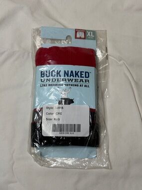 Duluth Trading Co Buck Naked Boxer Briefs in Red and Black - Bullpen Pouch